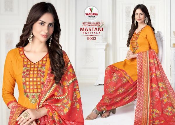 Vandana Mastani Patiyala Vol-9 Cotton Designer Patiyala Dress Material